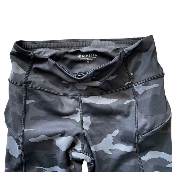 ATHLETA Black Camo Leggings Size Small - Picture 3 of 6